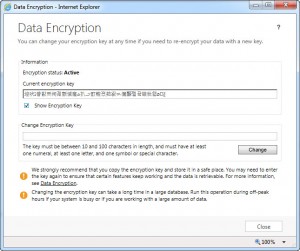 CRM 2013 Data Encryption Key